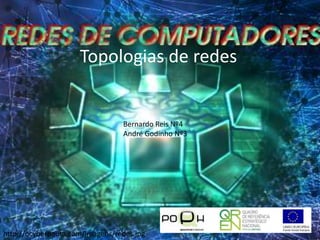 Topologias Físicas de Redes Bernardo Reis Nº4 André Godinho Nº3 http://ocybernauta.com/imagens/redes.jpg 