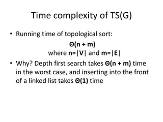 Topological sort | PPT