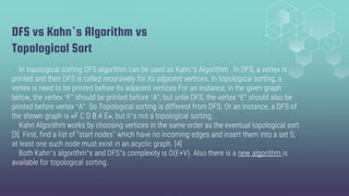 Topological Sort and Shortest Path in Directed Acyclic Graph with ...
