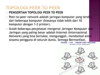 Topologi jaringan ppt | PPTX