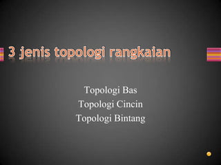 Topologi Bas
Topologi Cincin
Topologi Bintang
 