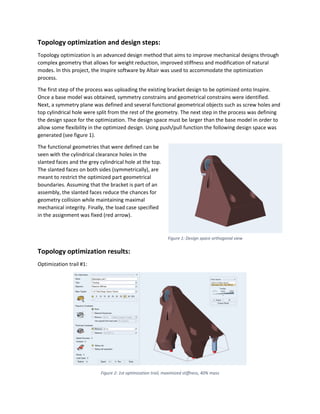 Topology optimization - Metal Bracket | PDF
