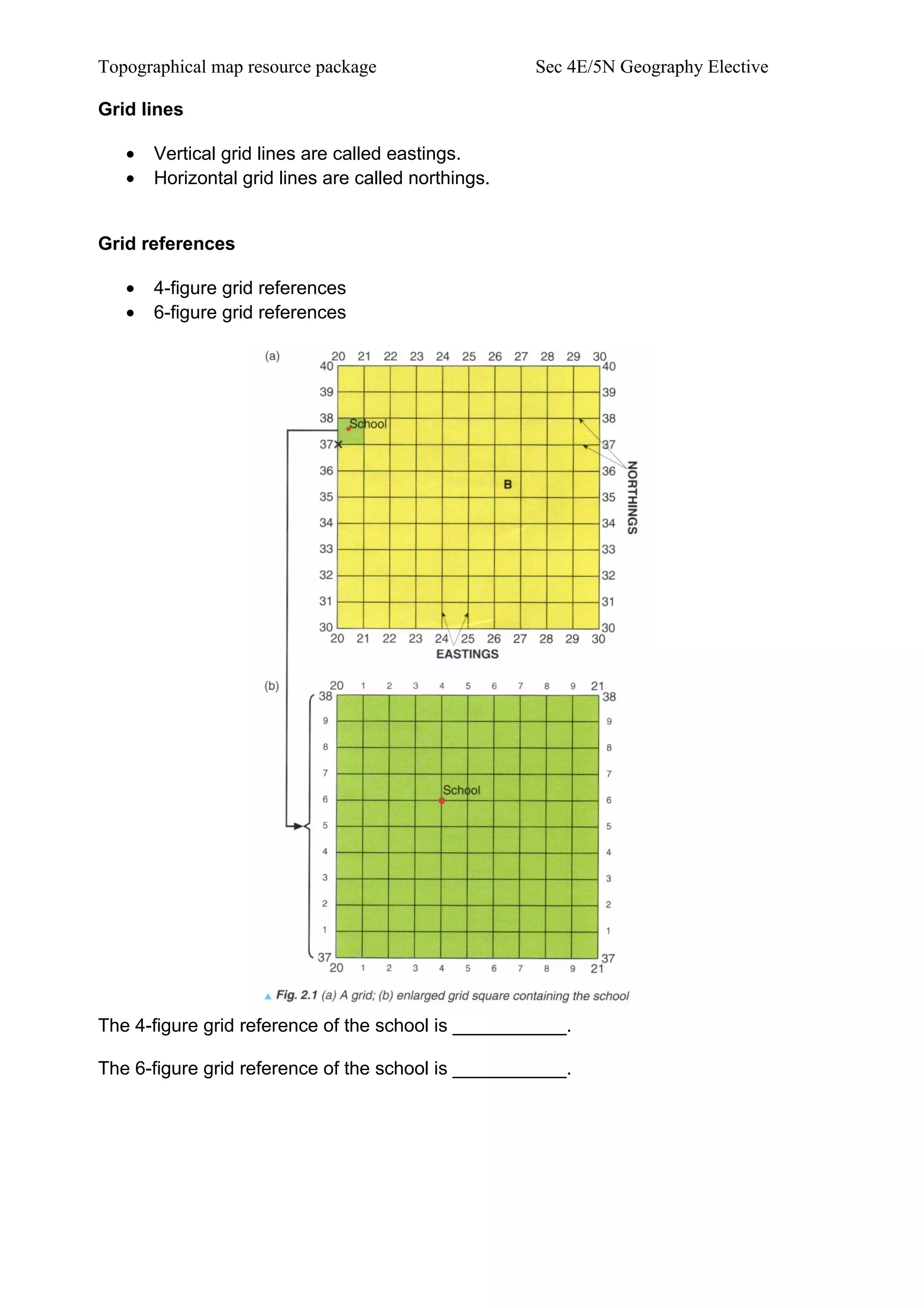 Topo map package w images | DOC