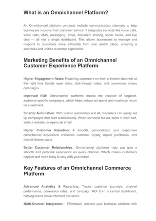 Top Omnichannel Platforms for Unified Communications | PDF