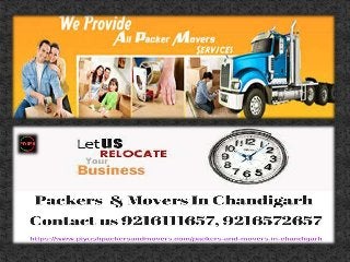 Chandigarh Movers and Packers |Piyush Packers and movers 9216111657