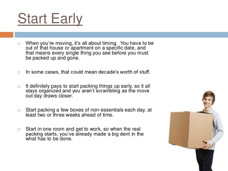 packing checklist for moving