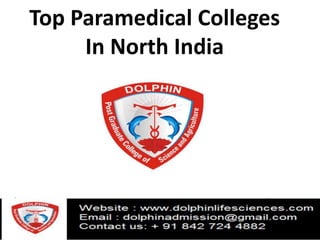 Top Paramedical Colleges
In North India
 