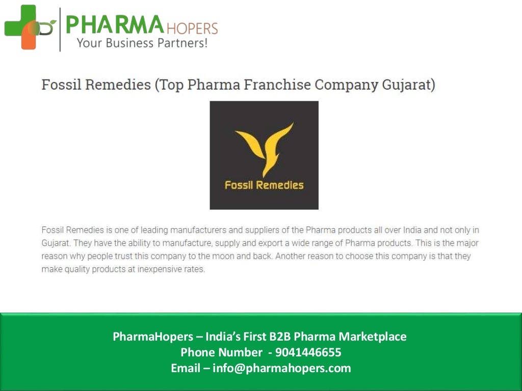 Top PCD Pharma Franchise Companies In Gujarat