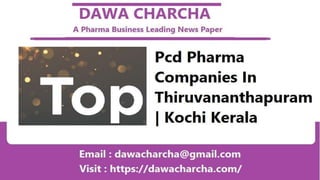 Top pcd companies in kerala