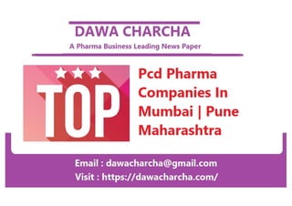 Top pcd companies in maharashtra