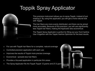 Toppik presentation with salon marketing