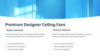 Top Premium Designer Fans and Exhaust Fans for Luxury Home.pptx