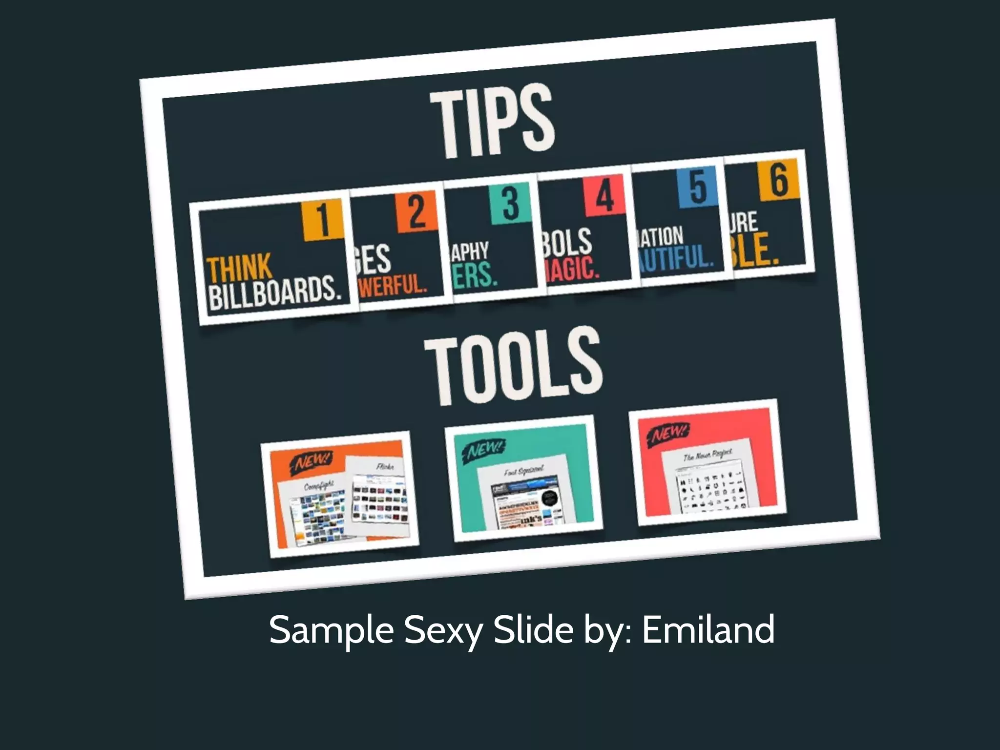 Sample Sexy Slide by: Emiland
 