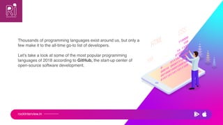 Top Programming Language of 2018 | PPT