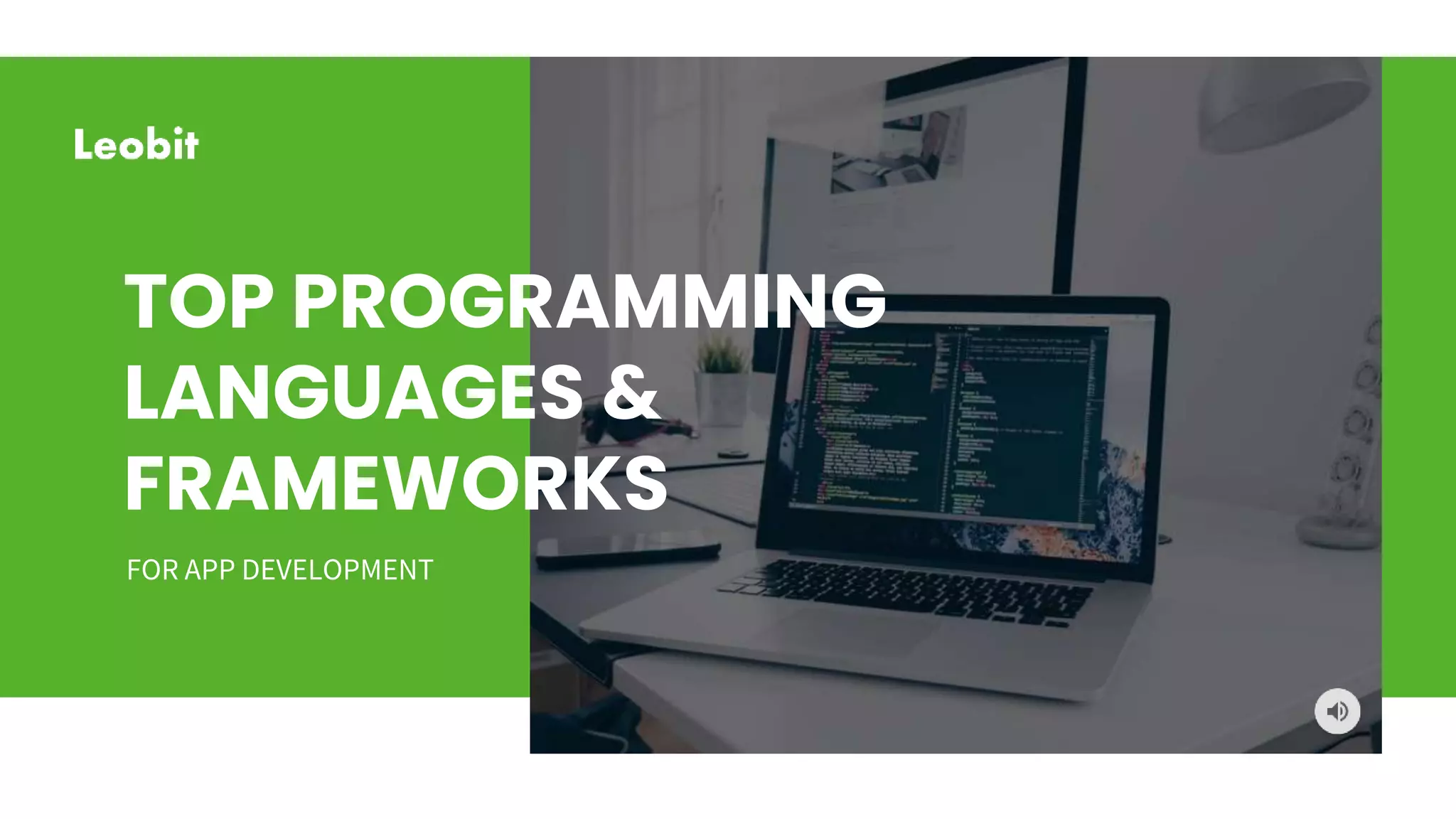 Top Programming Languages & Frameworks For App Development | PPT