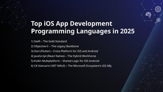 Top Programming Languages for iOS App Development | PPTX