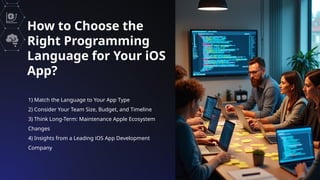 Ios Programming Language Example Top Programming Languages for iOS App Development | PPTX