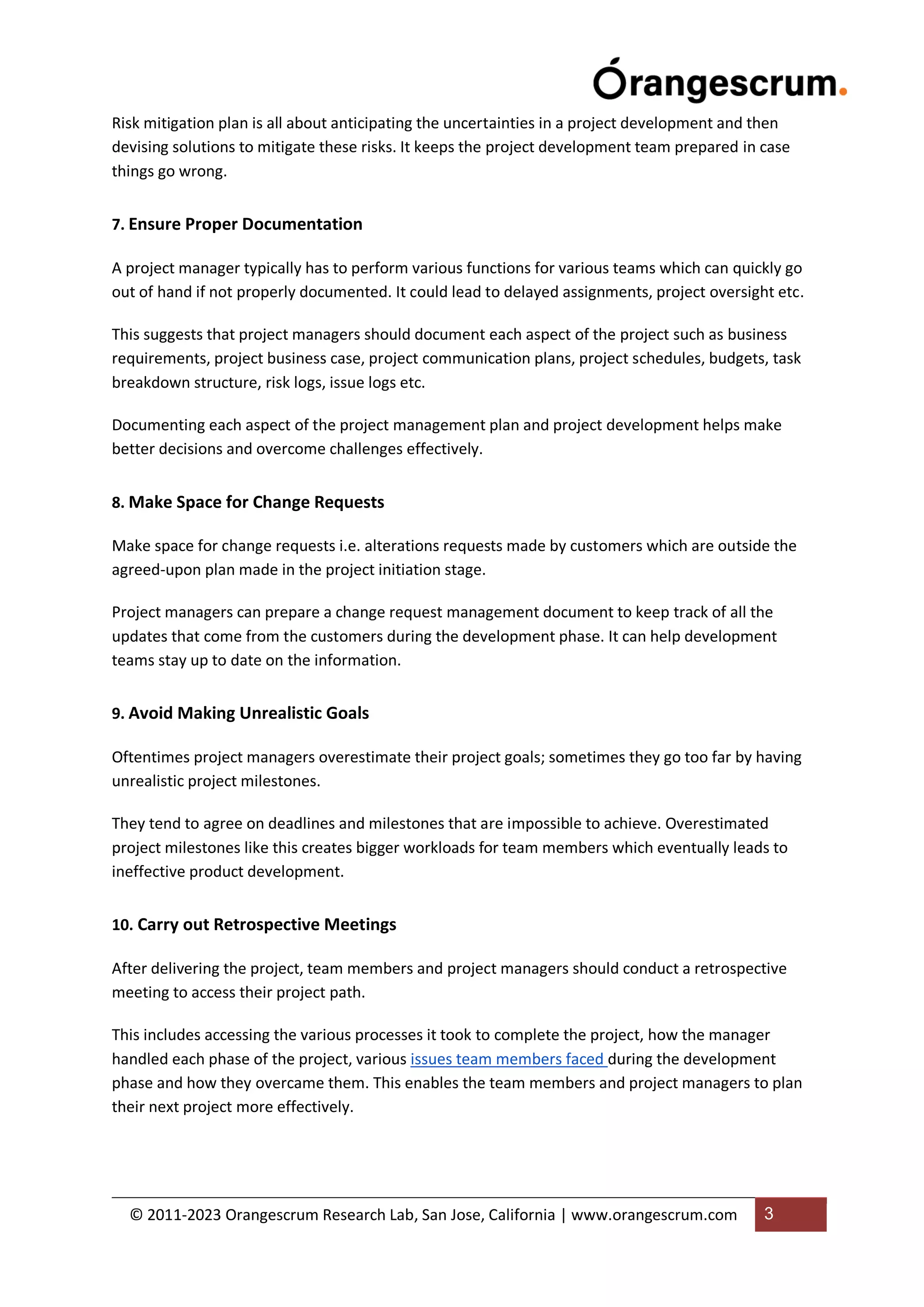 Top project management best practices pdf