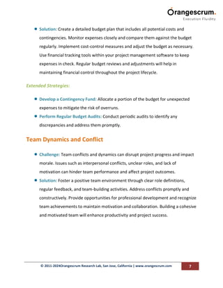Top Project Management Challenges and How to Overcome Them | PDF