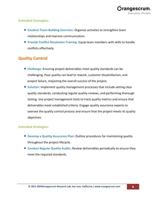 Top Project Management Challenges and How to Overcome Them | PDF