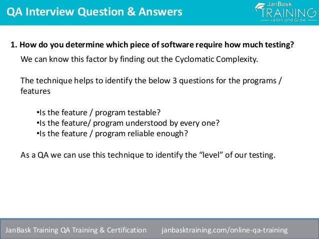 qa questions and answers