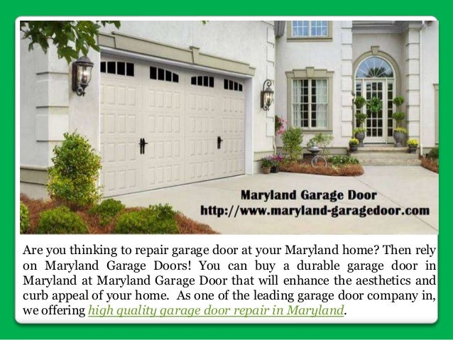 Top Qualty Garage Door Repair In Maryland