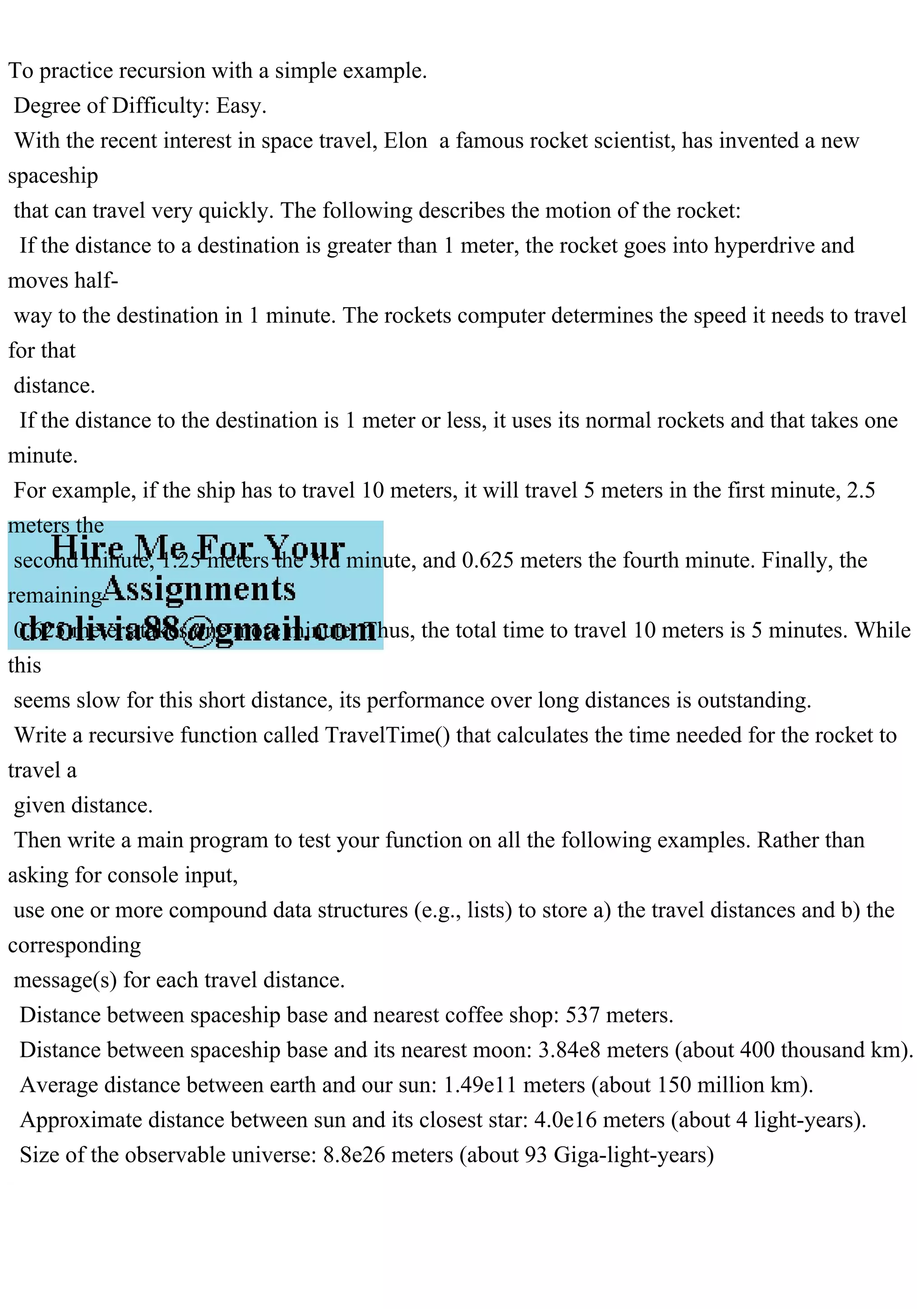 To practice recursion with a simple example. Degree of Difficulty.pdf