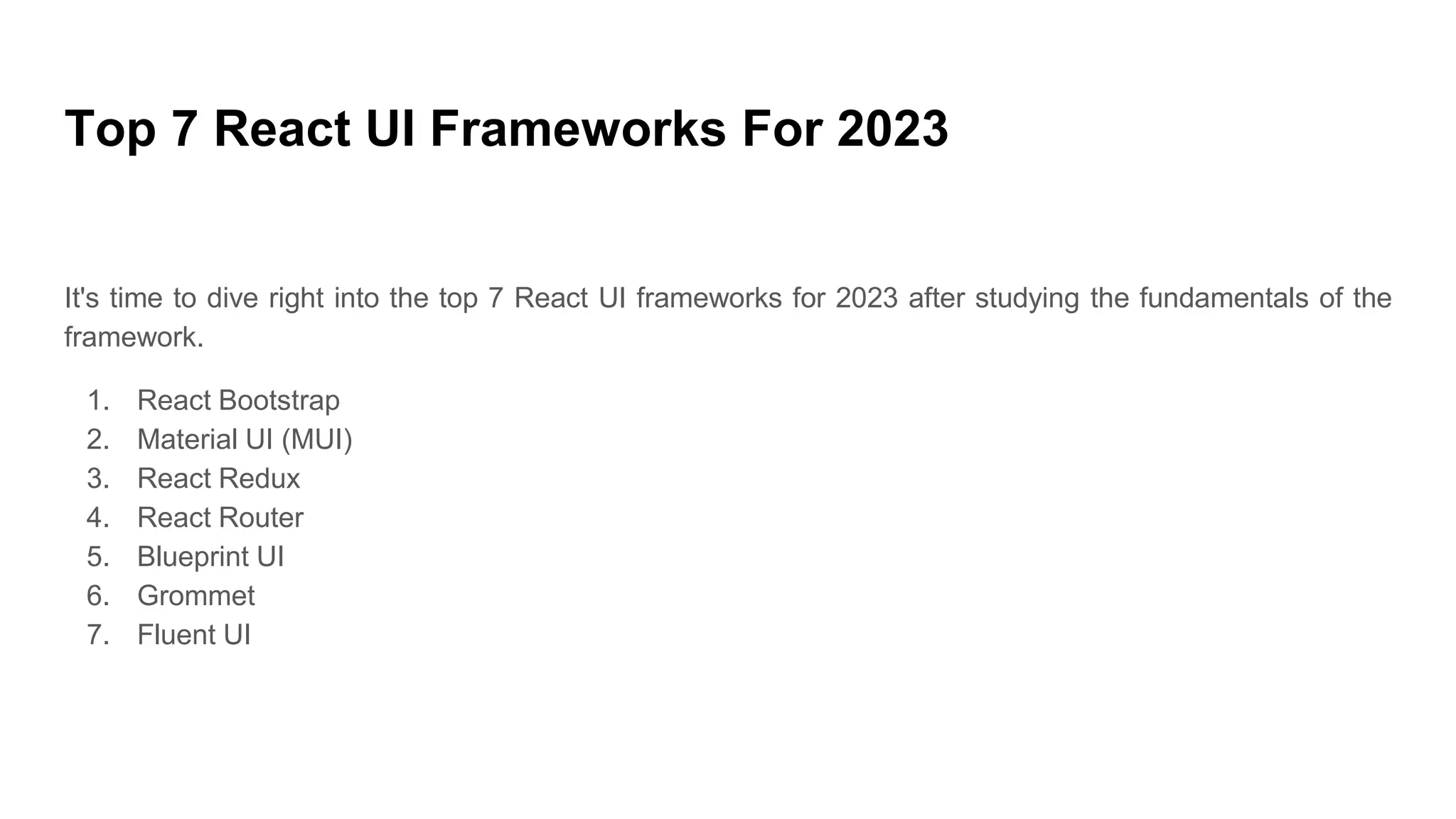 Top React UI Frameworks Use to Build Application.pptx