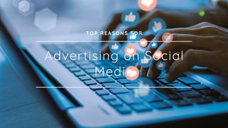 Advertising on Social
Media
TOP REASONS FOR
 