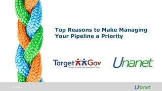 © Unanet
Top Reasons to Make Managing
Your Pipeline a Priority
 