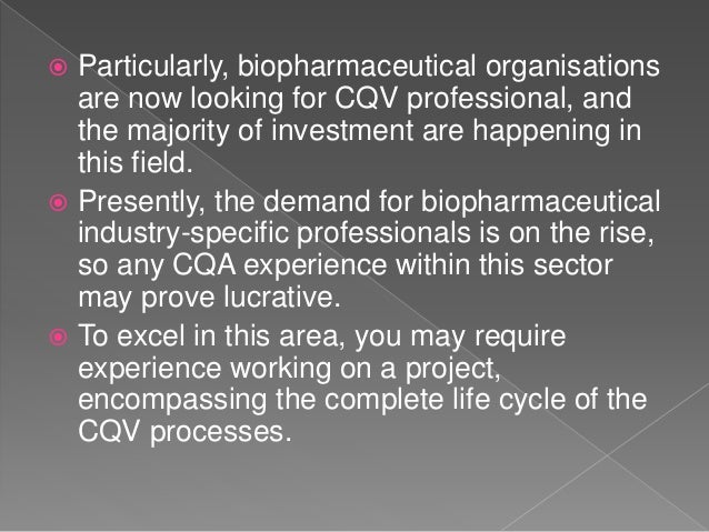 Commissioning, Qualification and Validation (CQV) - Reasons to Work | PPTX