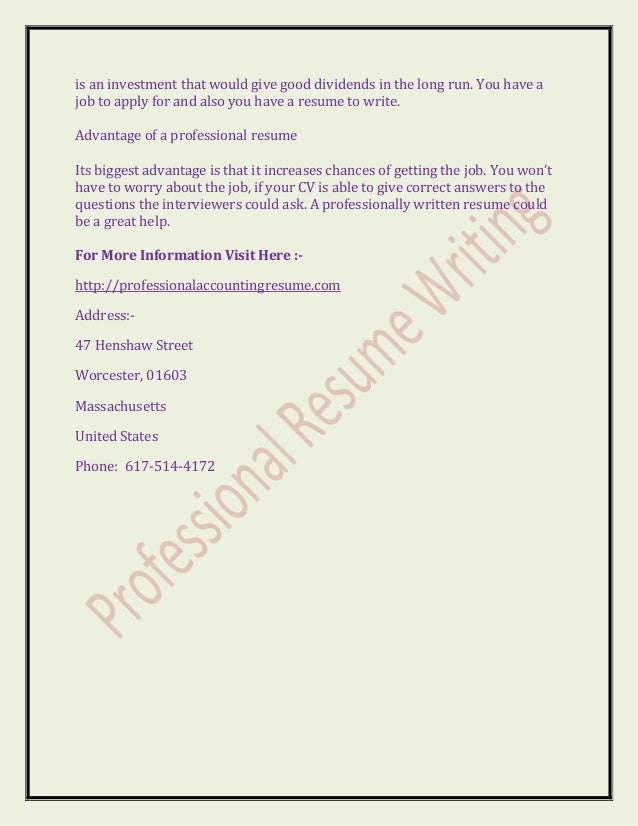 what is the advantage of top resume writing services online