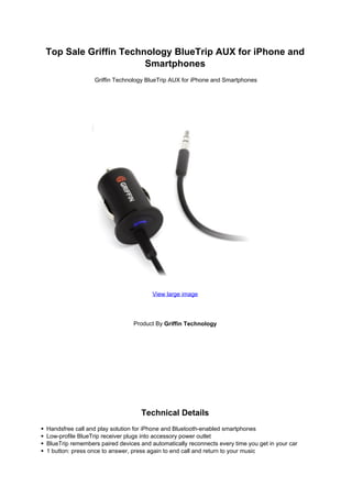 Griffin bluetooth aux deals