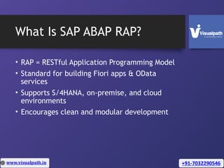 Top SAP ABAP Restful Application Programming Training.pptx
