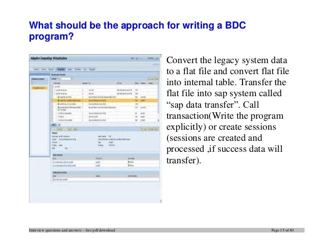 Batch input session in sap tcode image