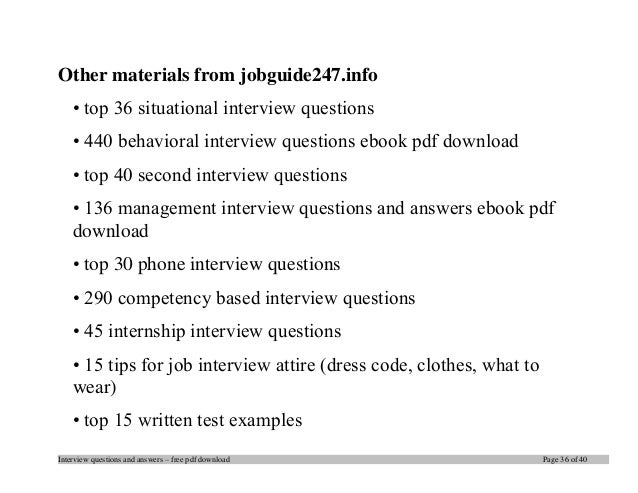 phone interview questions and answers examples