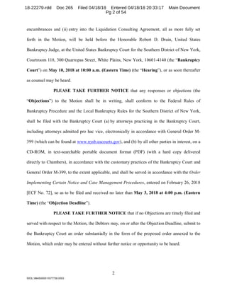 Tops Markets bankruptcy court filing | PDF