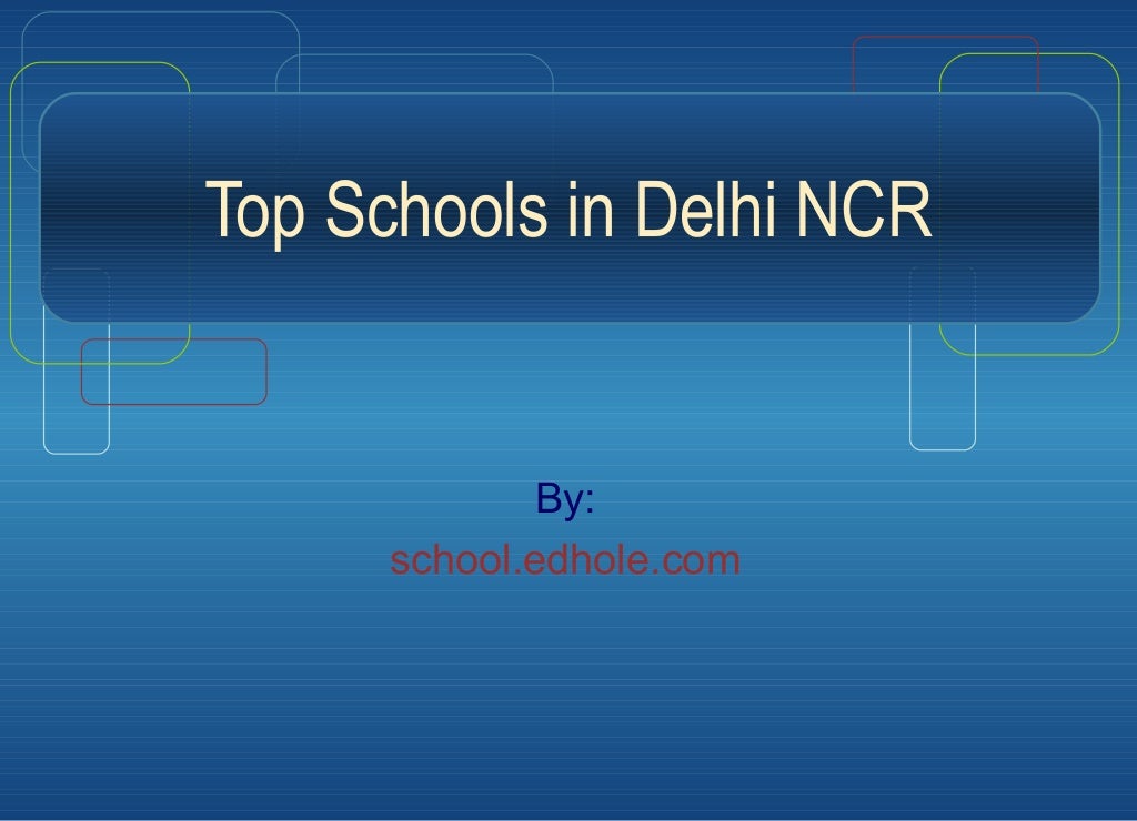Top schools in delhi ncr
