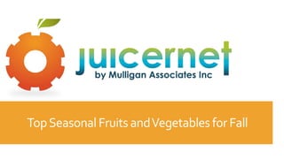 TopSeasonalFruits andVegetablesfor Fall
 
