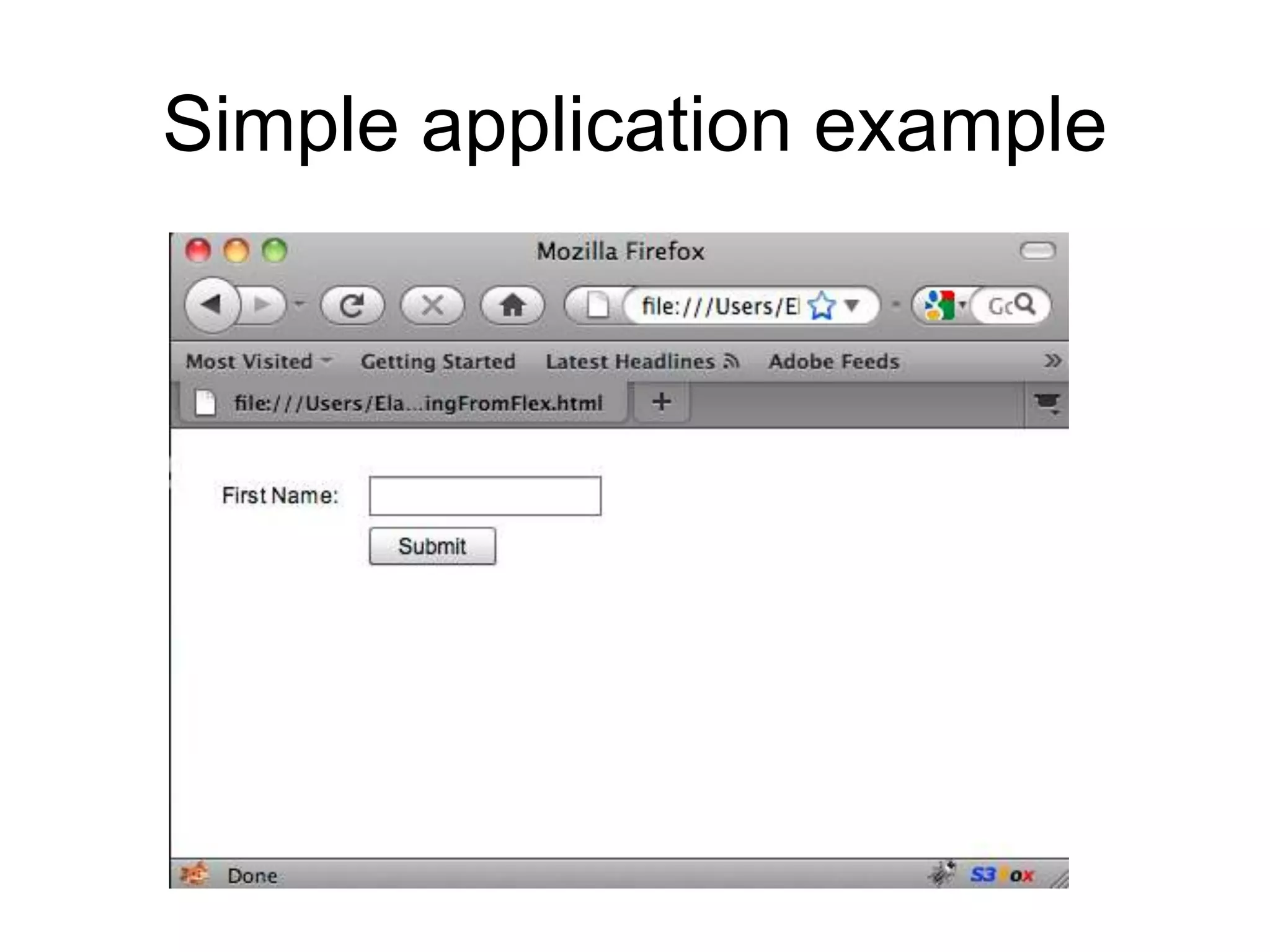 Vulnerability in Flex applicationsFlash Player is not vulnerable to cross scripting directly since the byte-code get compiled through the Virtual Machine (VM), However Flash is often used on a page that includes other scripts and your application may interact with other Web pages elements and that can open a security hole since Web page that generate content dynamically without filtering the results first. Attackers can exploit your application and create XSS. 