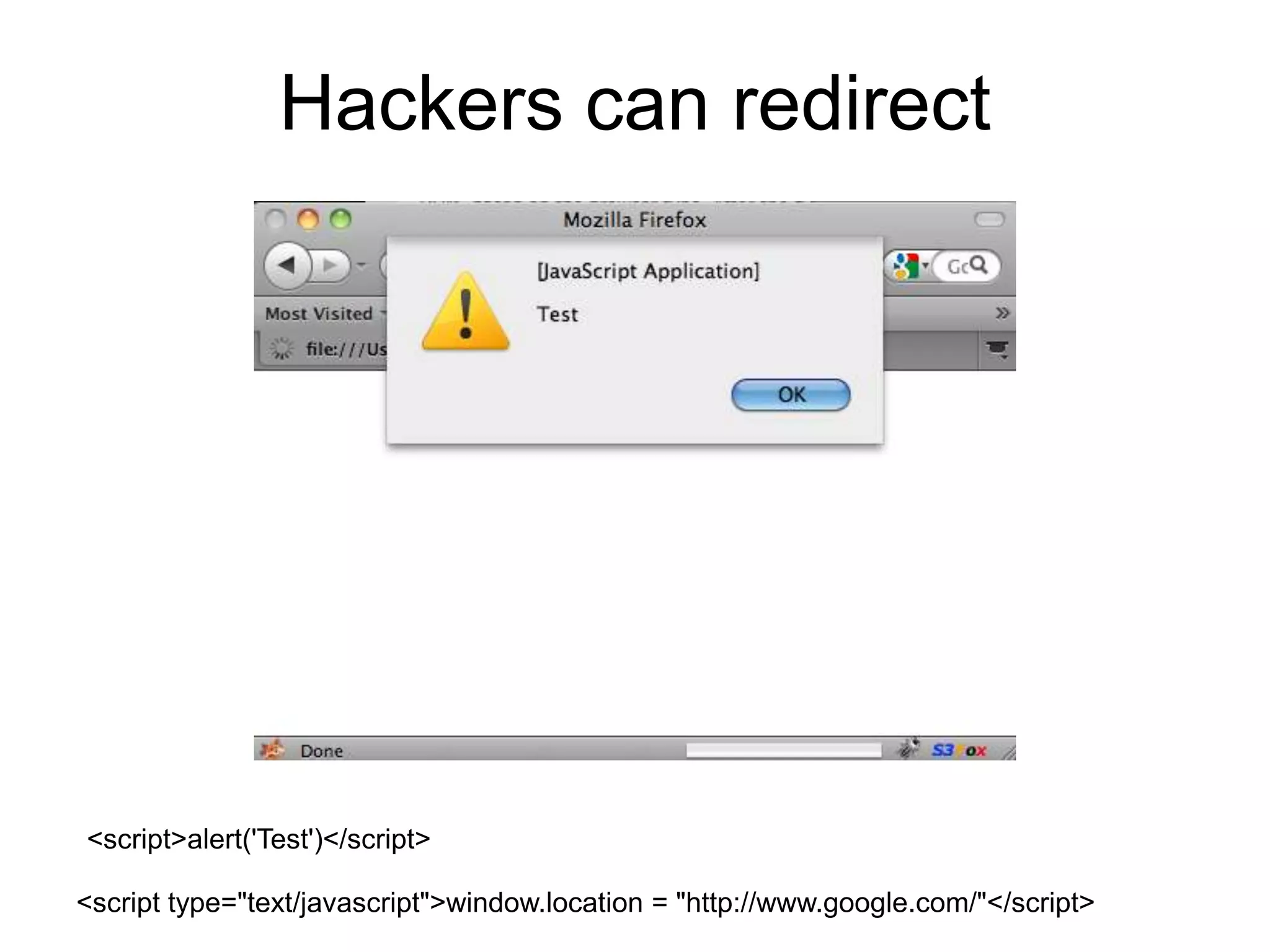 Inbound/outboundSlide from Deneb Meketa's security presentation at MAX