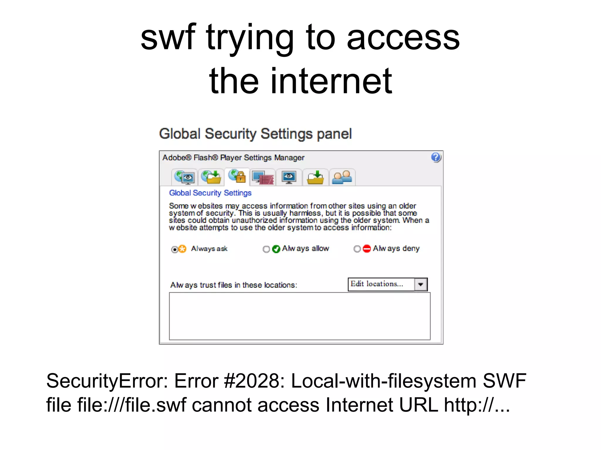 Use RegExp to avoid attacks I am using the RegExpValidator component and pass the RegExp "((\%3C)|<). In case there is no match you’ll get: “field is invalid”.You can insert all the RegExp and see if you get zero results, which means that the expression was present.To read more see Symantec article: http://www.symantec.com/connect/articles/detection-sql-injection-and-cross-site-scripting-attacks
