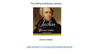 Top Selling Audiobooks Jackson
Jackson Audiobook
LINK IN PAGE 4 TO LISTEN OR DOWNLOAD BOOK
 