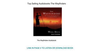 Top Selling Audiobooks The Wayfinders
The Wayfinders Audiobook
LINK IN PAGE 4 TO LISTEN OR DOWNLOAD BOOK
 