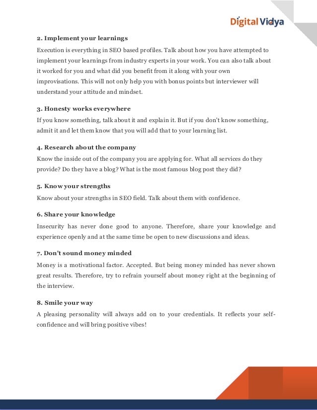 personality based interview questions