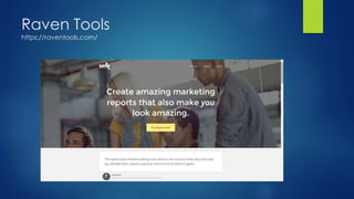 Raven Tools
https://raventools.com/
 