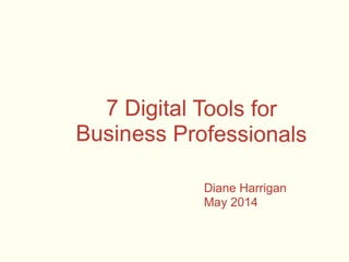 Top seven digital tools