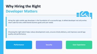 Top skills to look for when hiring mobile app develope | PDF