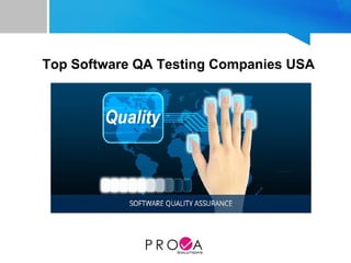 Top Software QA Testing Companies USA
 