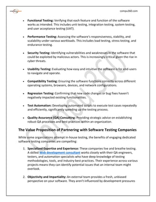 Top Software Testing Companies for QA Services | PDF